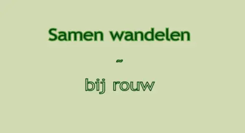 Wandelen bij rouw